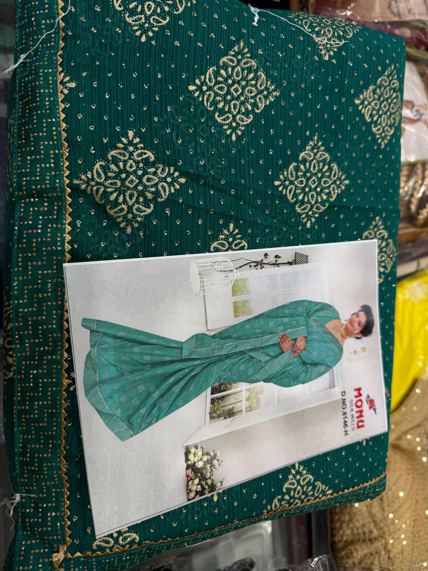 Beautiful designer geogrette saree