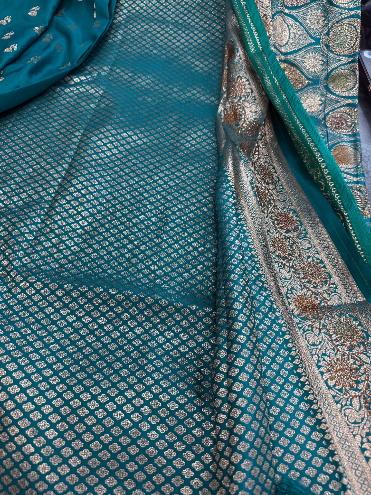 Beautiful designer pure silk saree