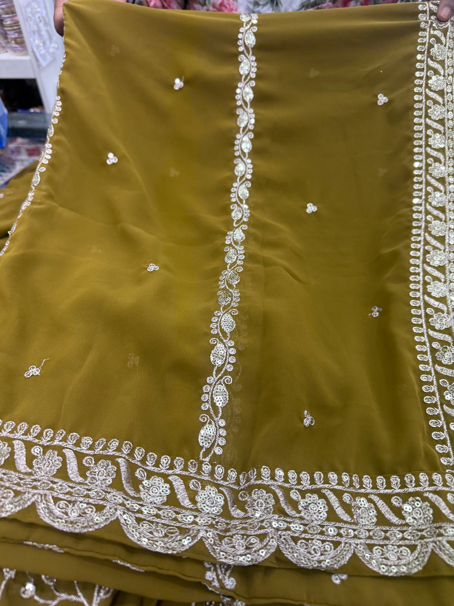 Beautiful designer plazo suit