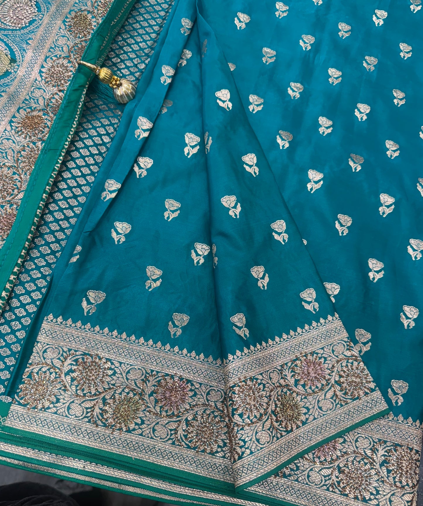 Beautiful designer pure silk saree