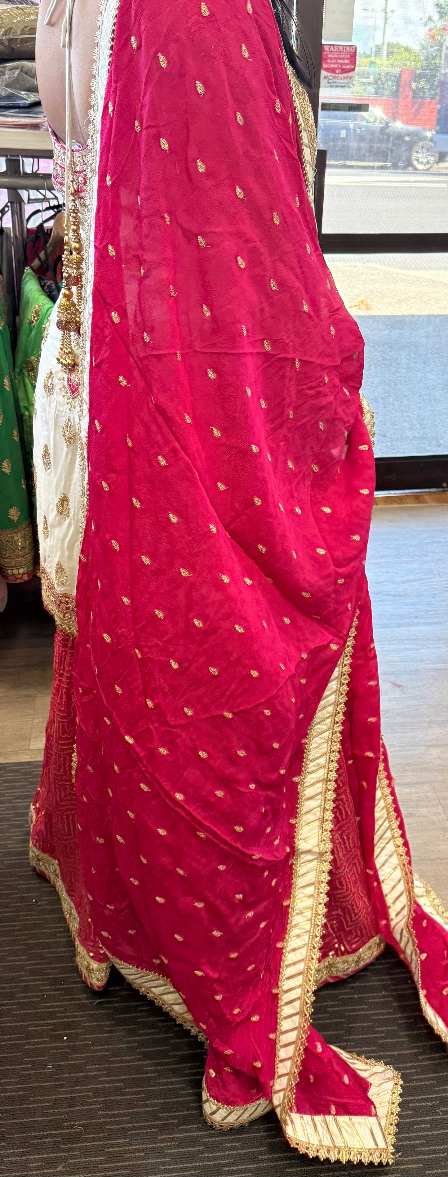 Beautiful designer heavily embroidery sharara suit