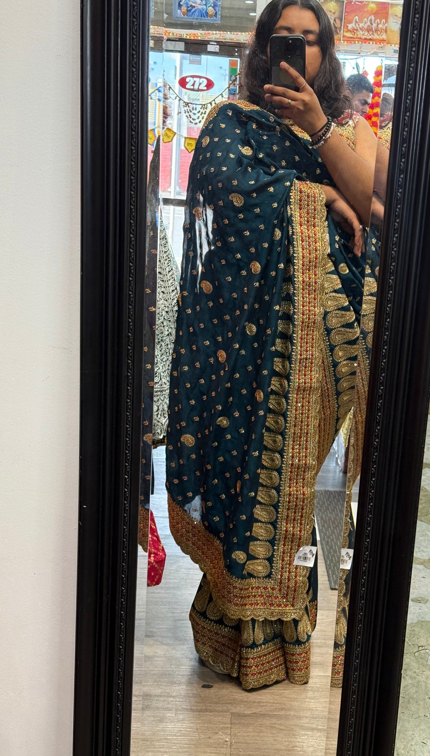Beautiful designer embroidery saree