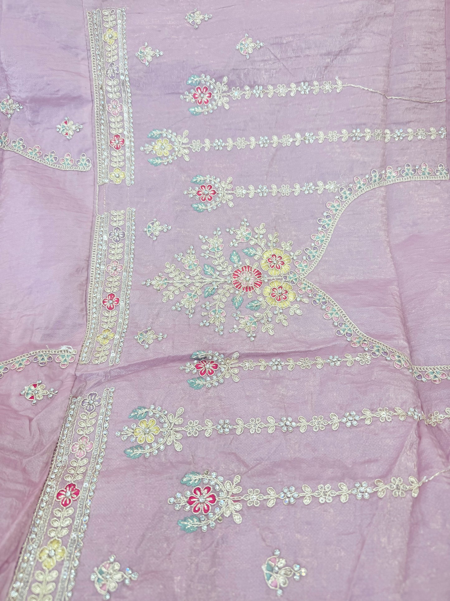Beautiful designer silk lengha saree