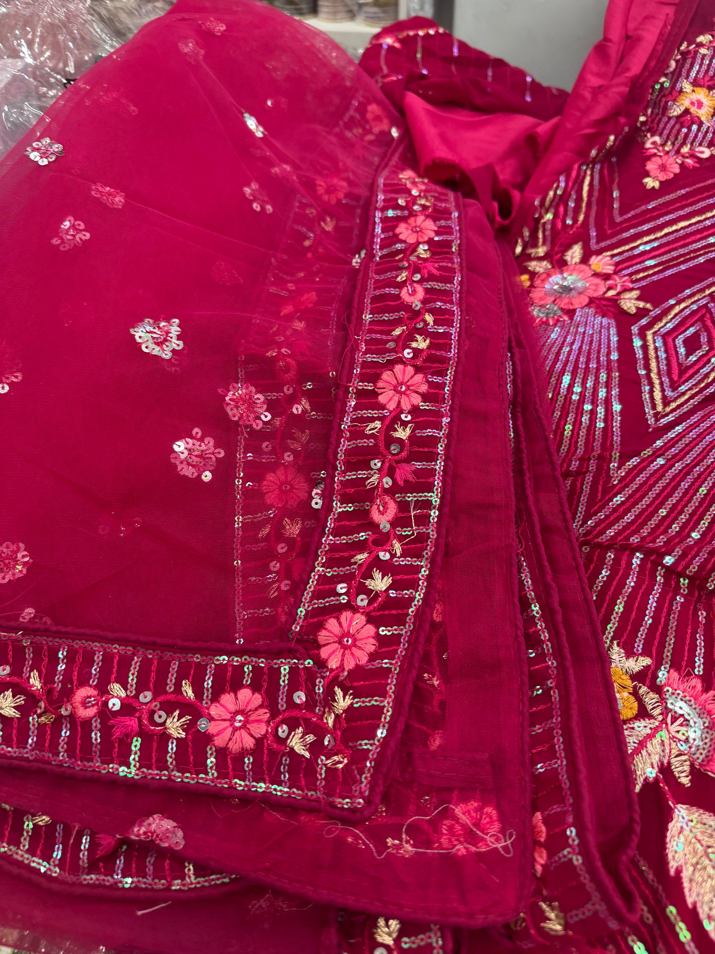 Beautiful designer semi stitch lengha choli