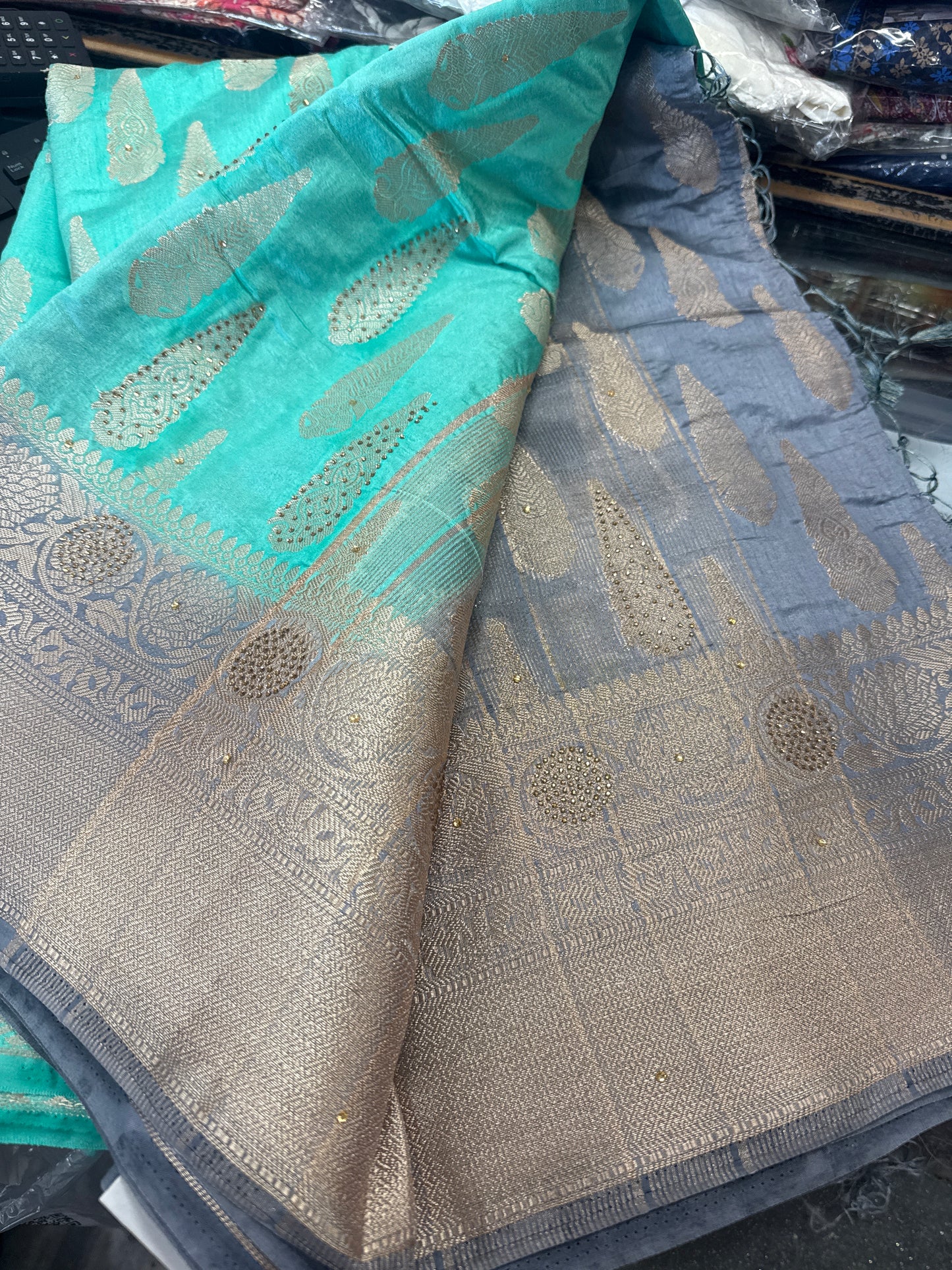 Beautiful designer silk saree