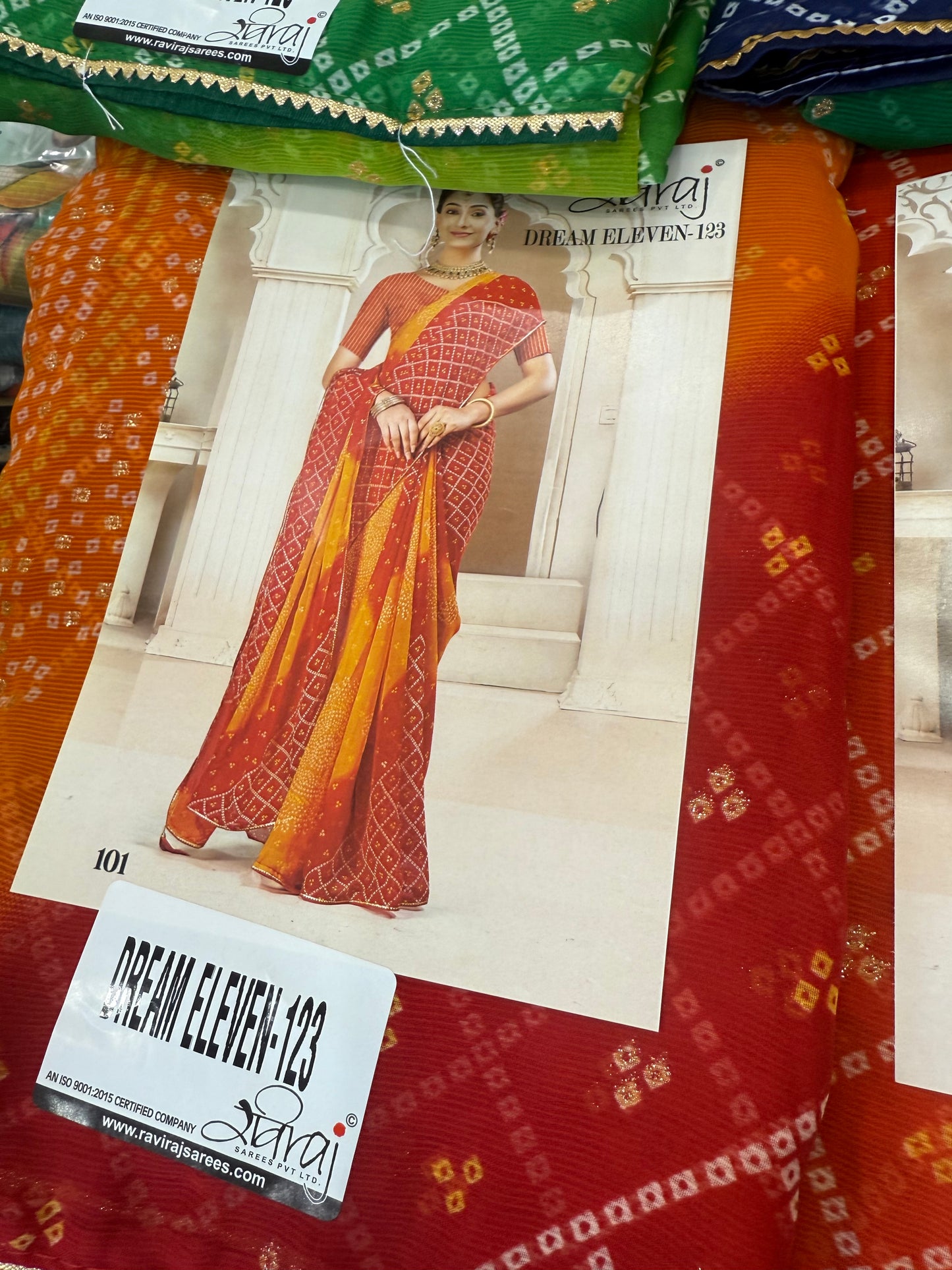 Beautiful designer bandhani saree