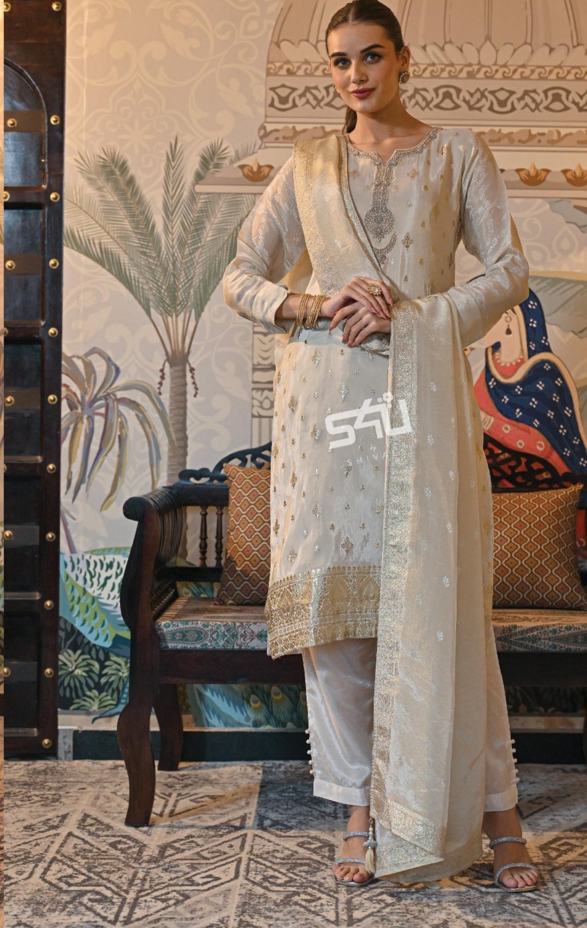 Beautiful designer Pakistani style suit
