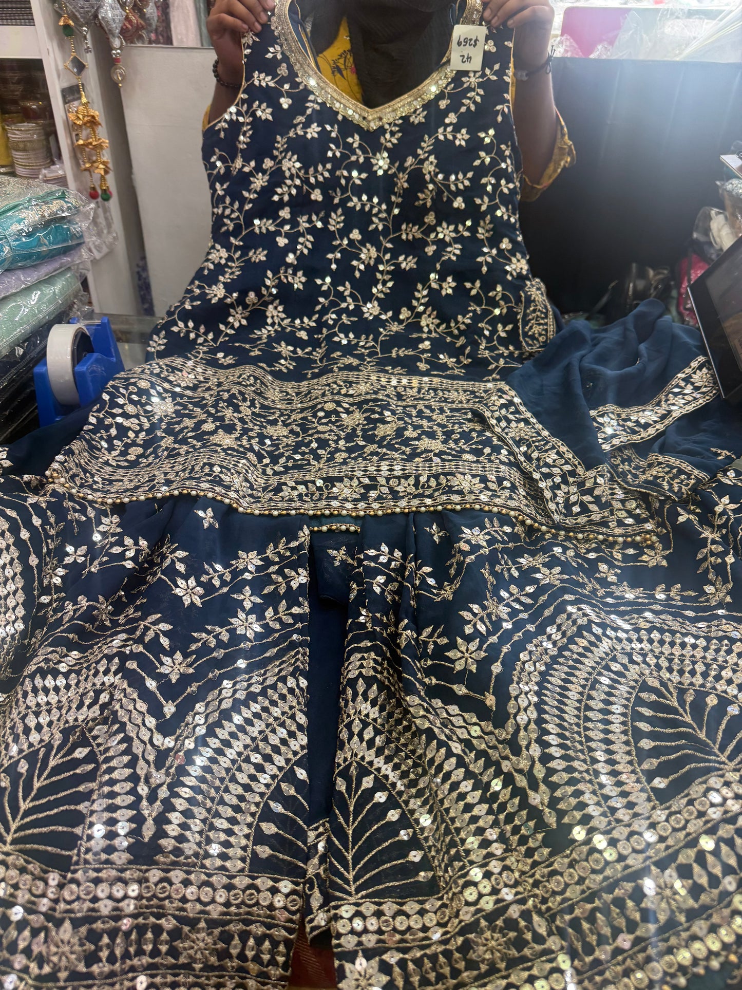 Beautiful designer sharara suit