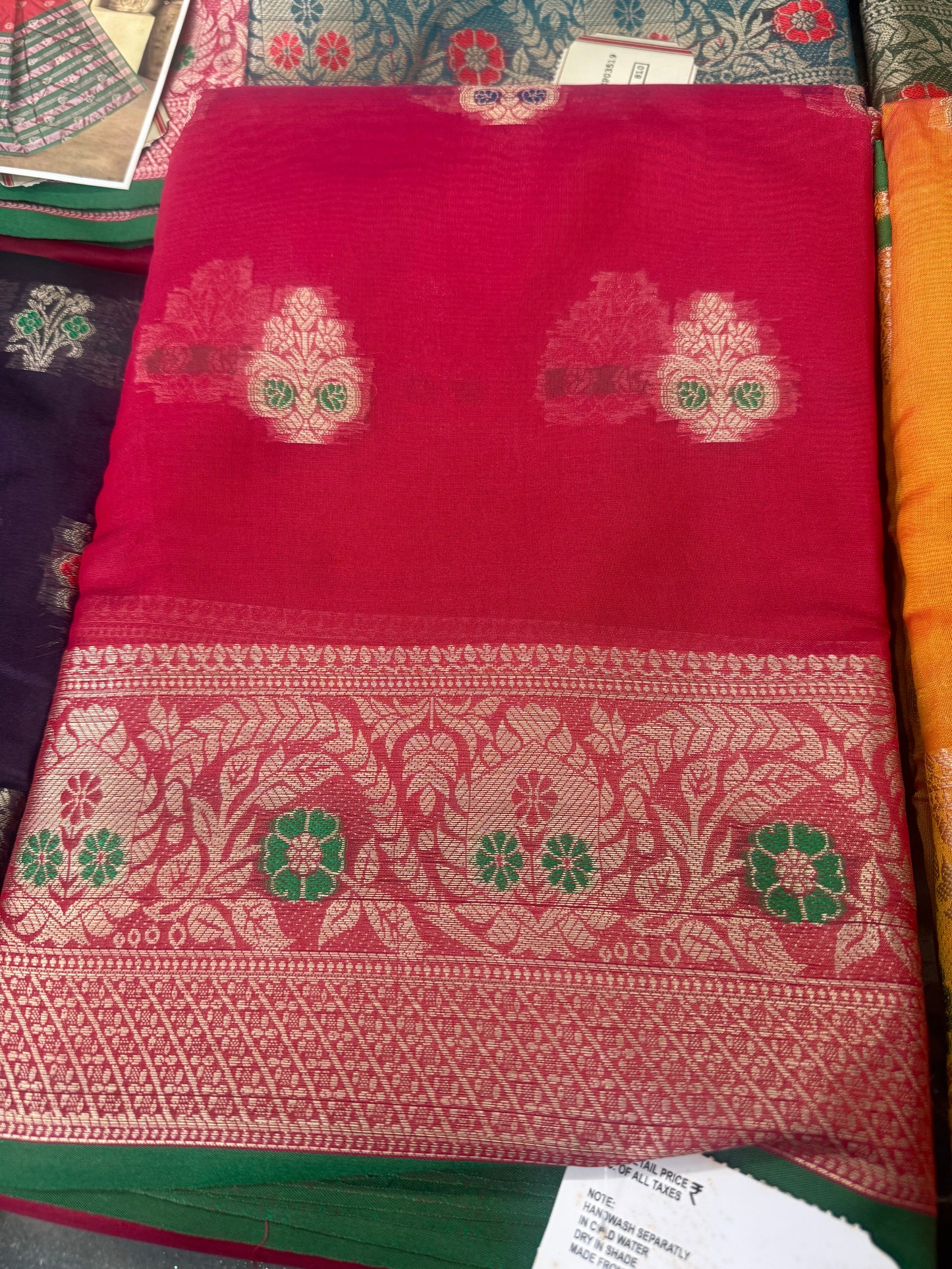 Beautiful designer silk saree