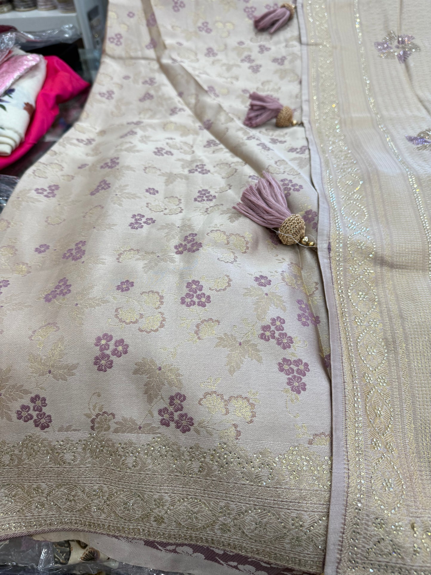 Beautiful designer silk saree