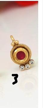 Beautiful designer stone nose ring