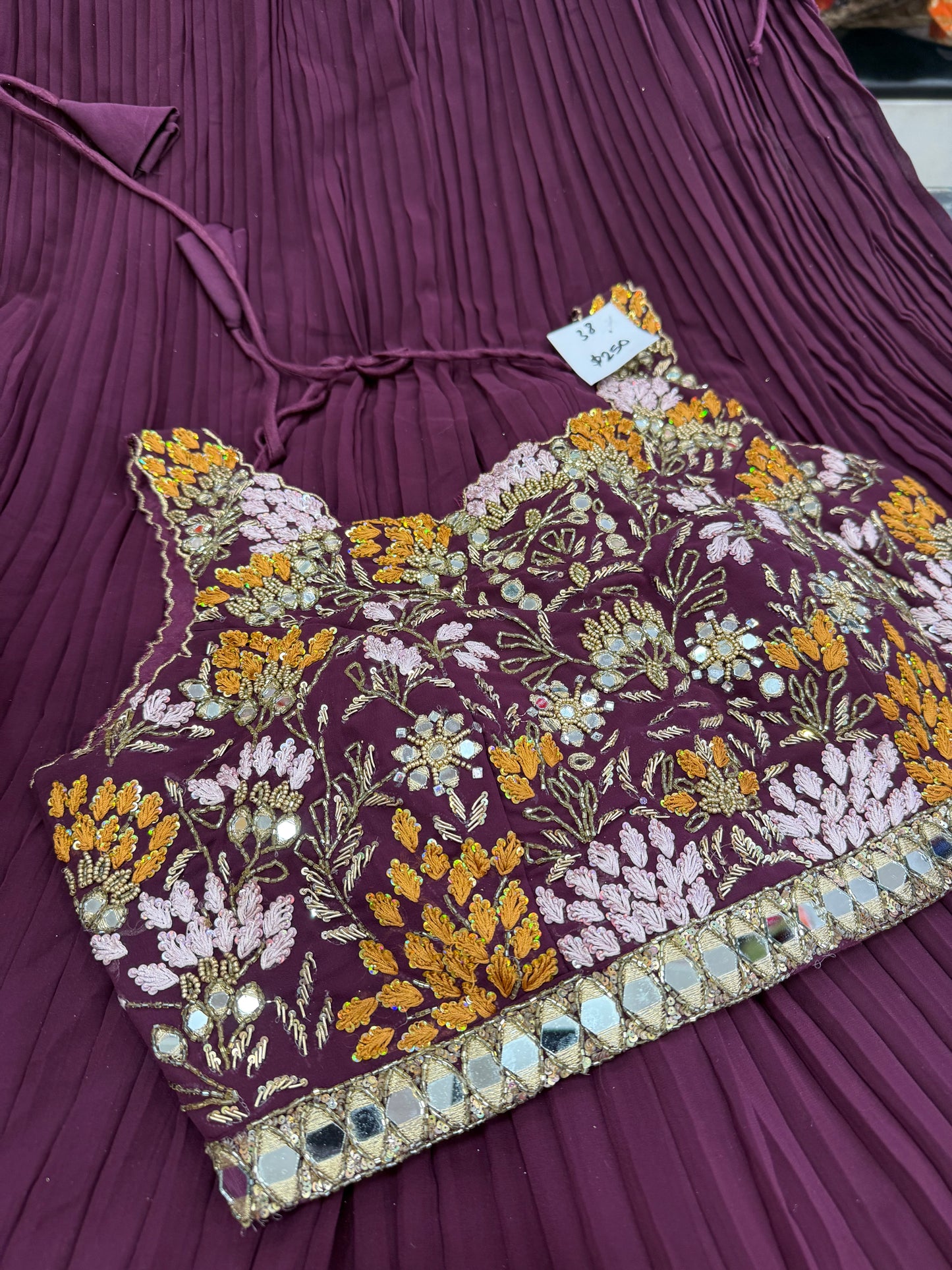Beautiful designer ready made lengha suit