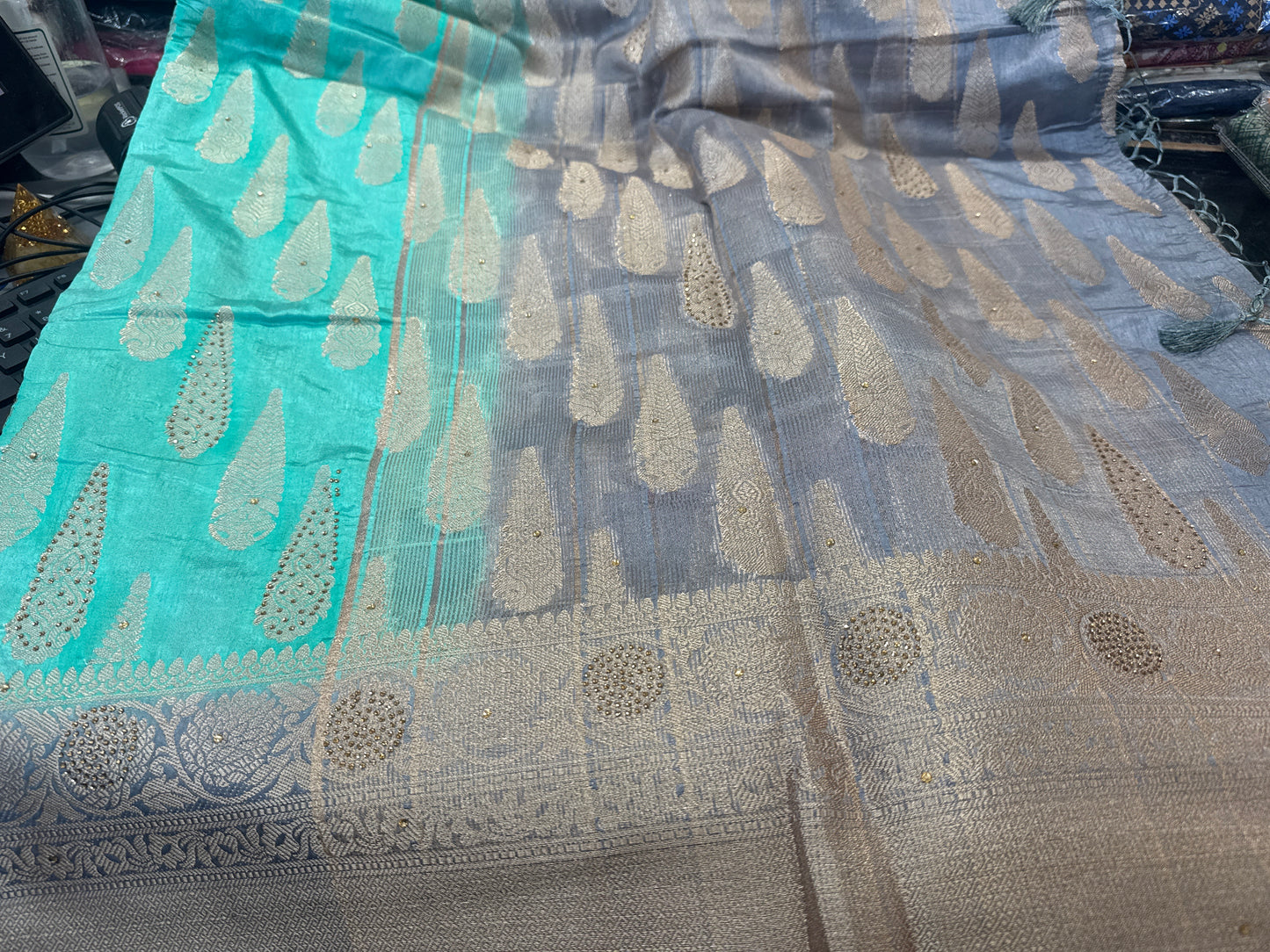 Beautiful designer silk saree