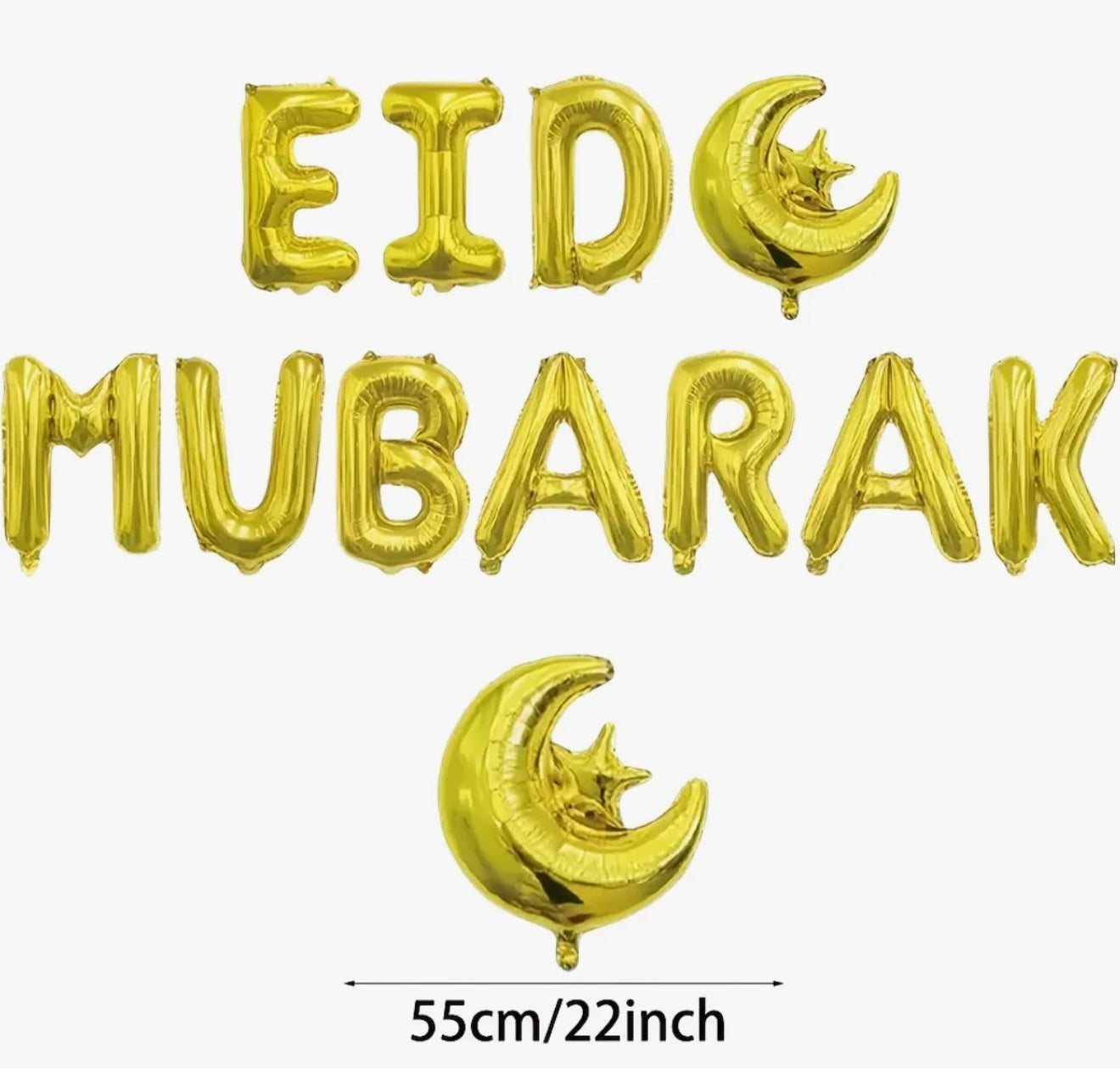 11pcs/set Eid Mubarak Balloons Ramadan Decoration