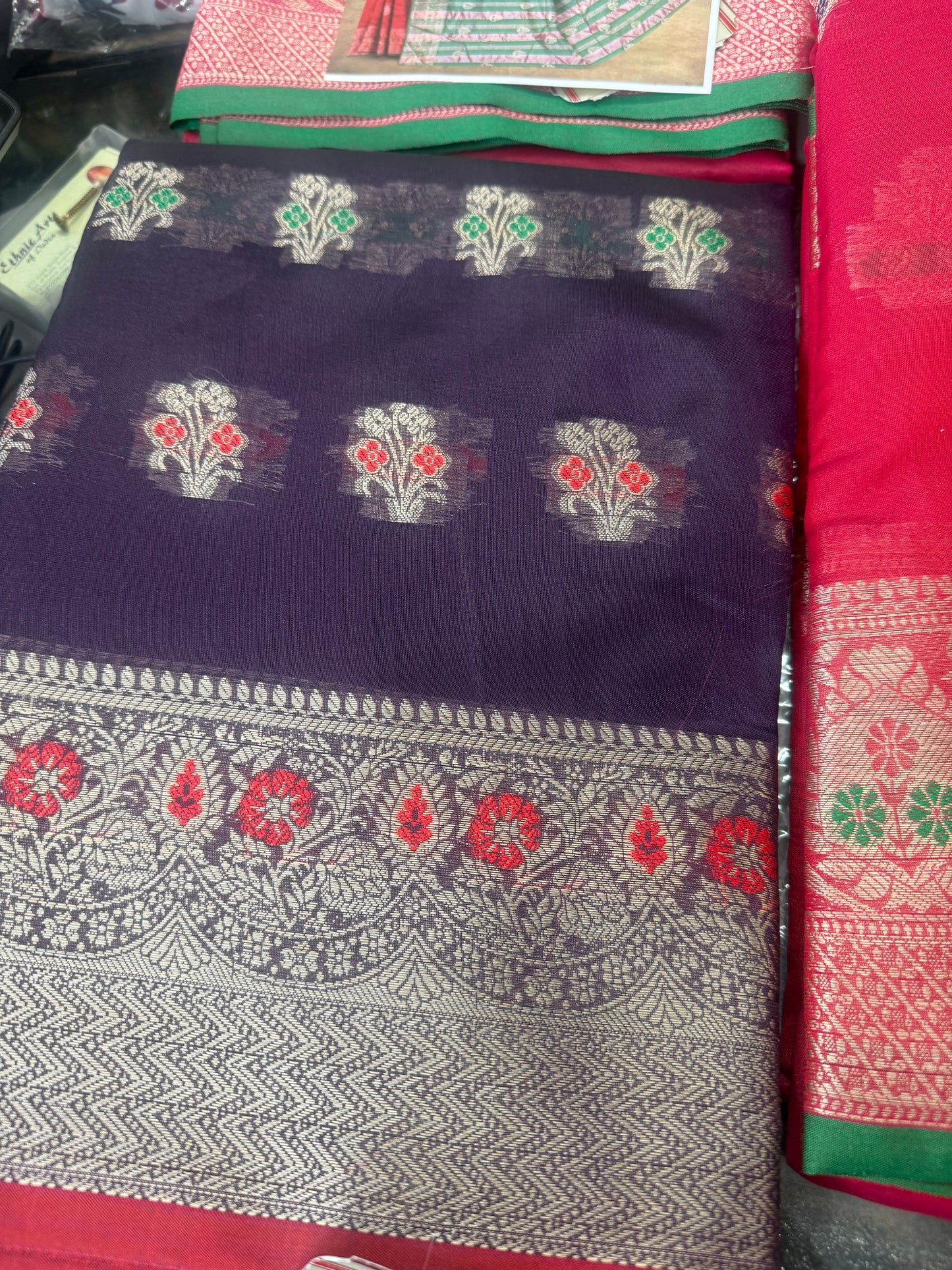 Beautiful designer silk saree