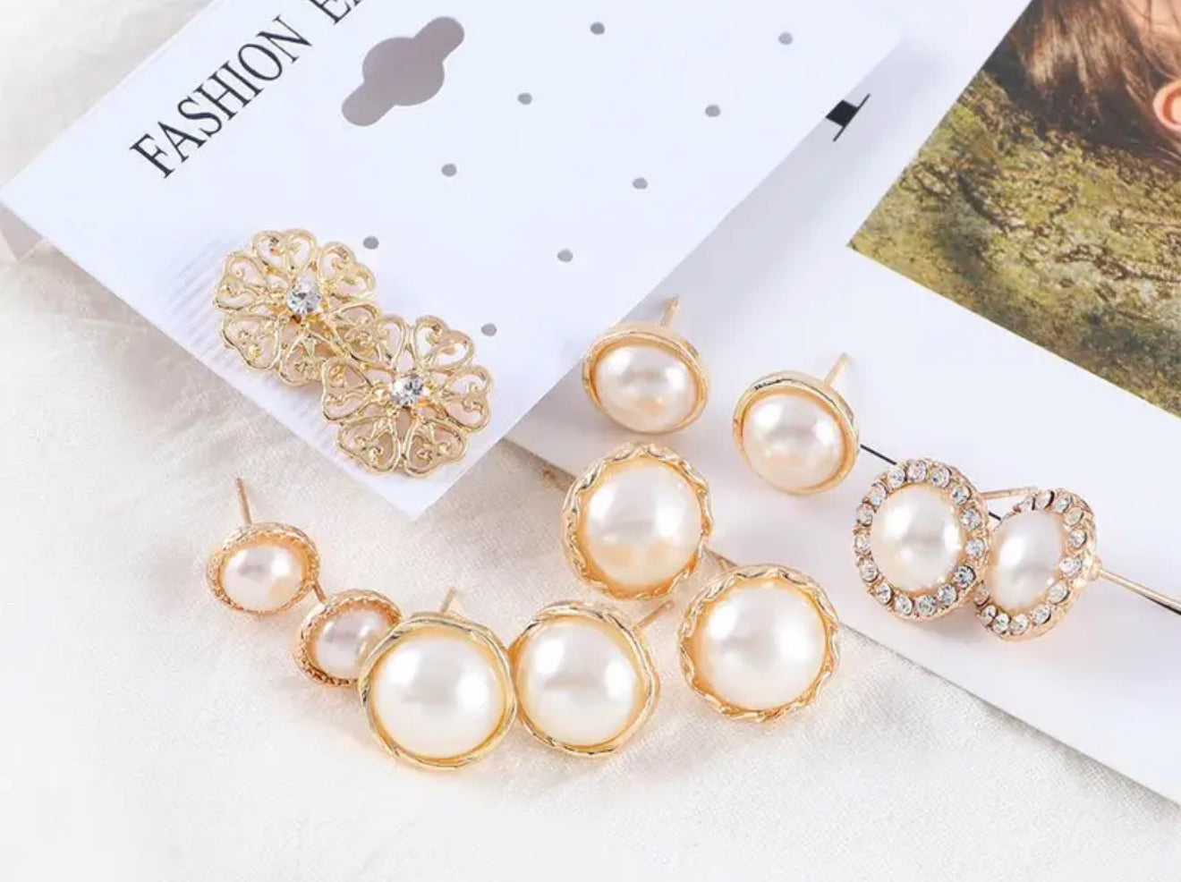 Beautiful designer studs combo