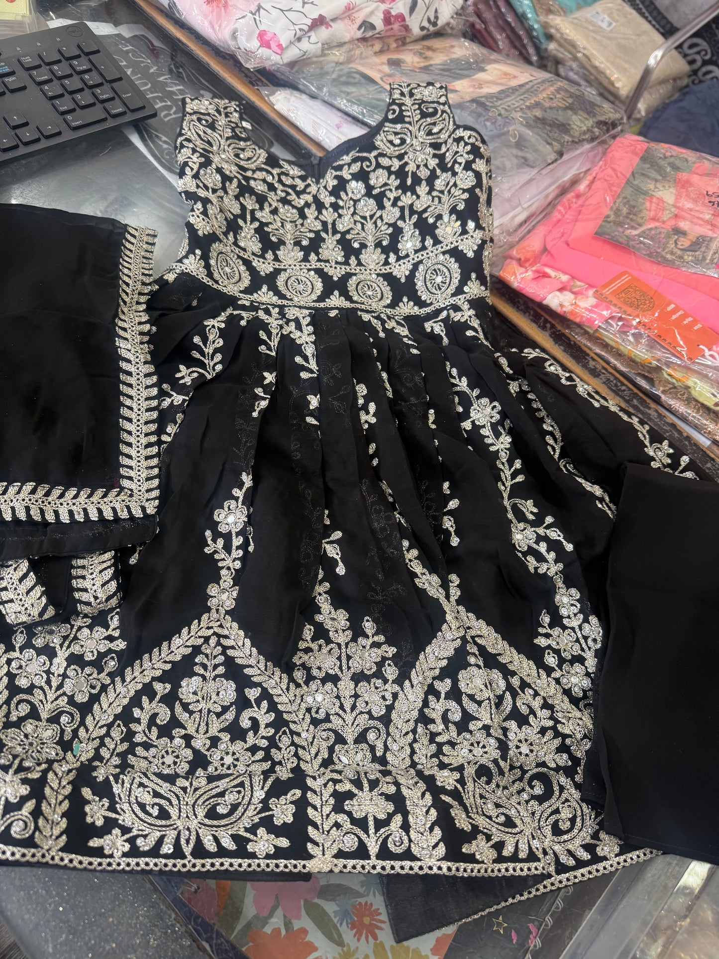 Beautiful designer plazo suit for kids