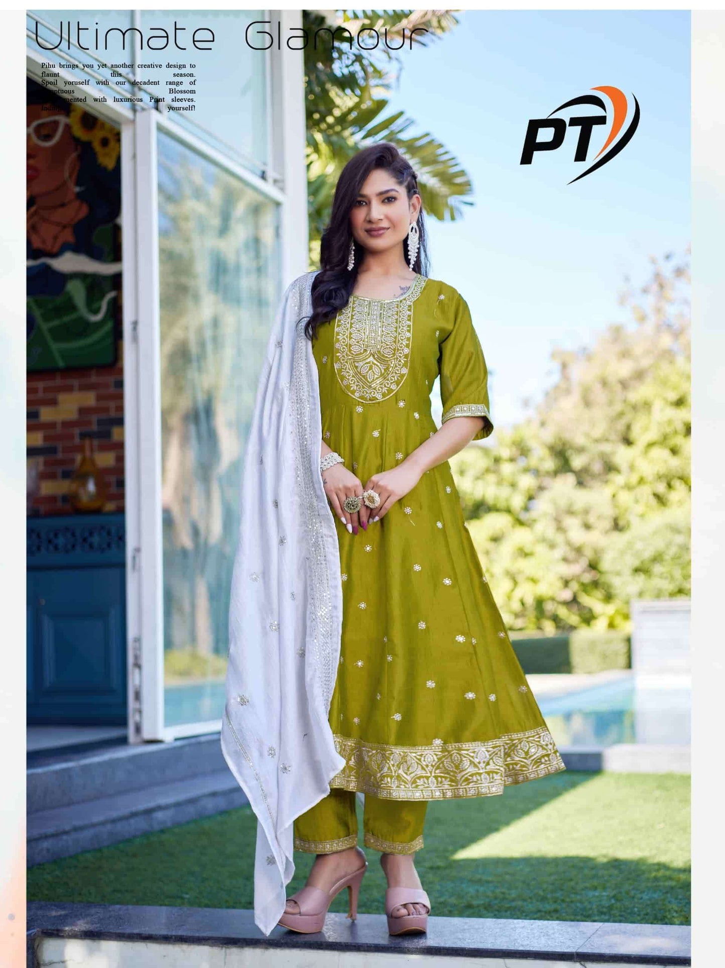 Beautiful designer Kurti pants dupatta