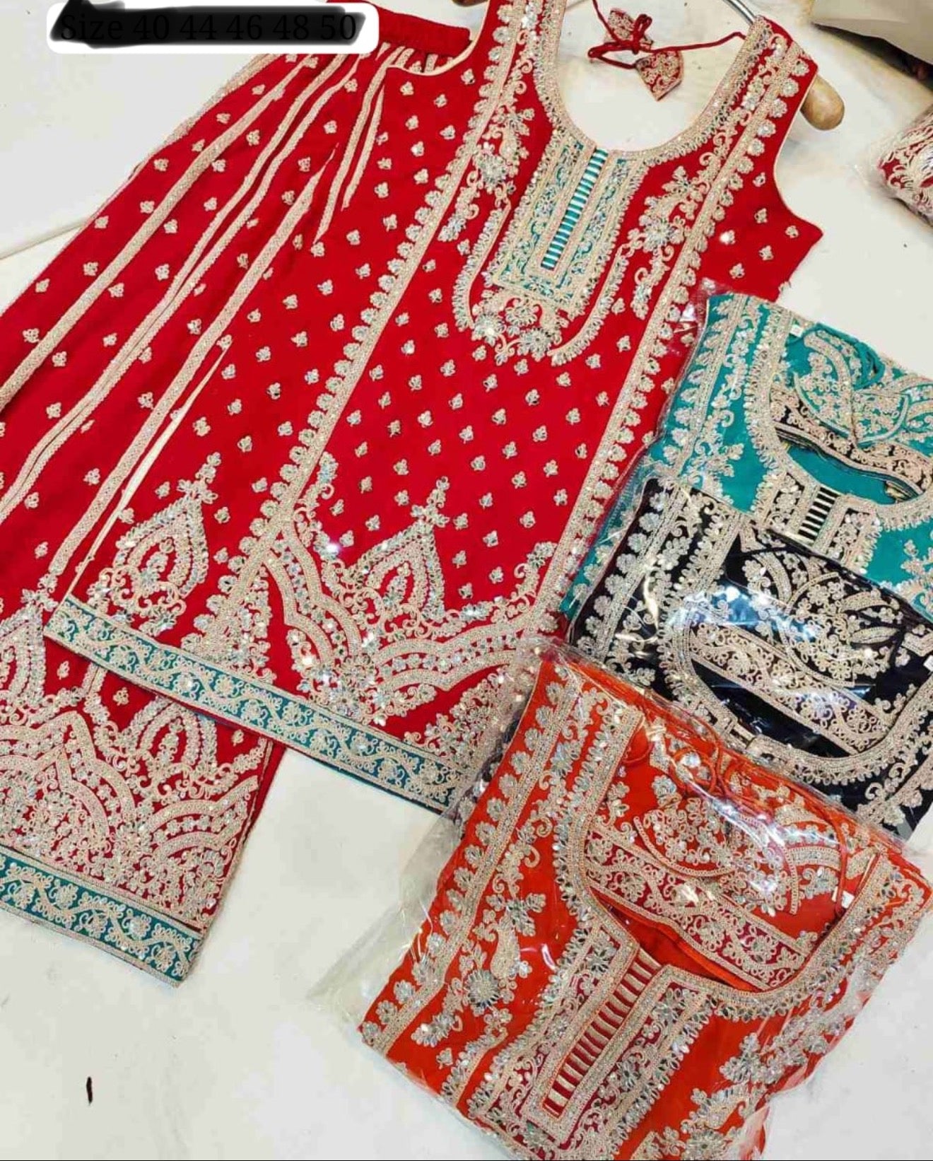 Beautiful designer plazo suit