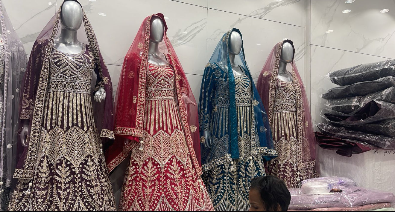 Beautiful designer gown style anarkali suit