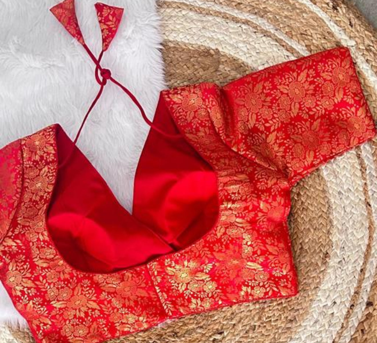 Beautiful designer readymade brocade blouse