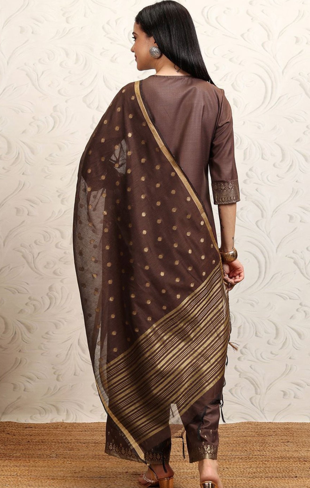 Beautiful designer plazo suit