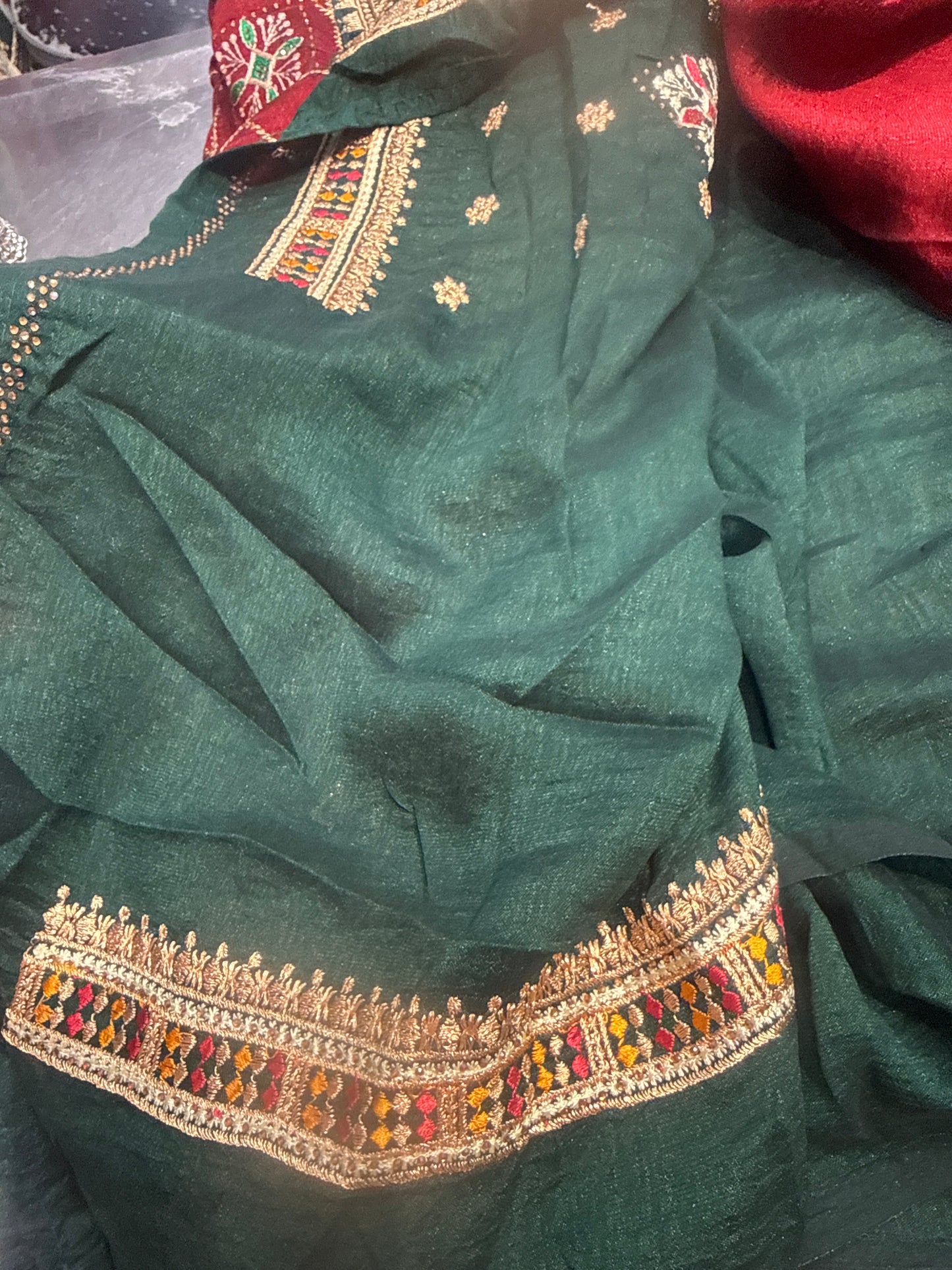 Beautiful designer fully embroidery saree