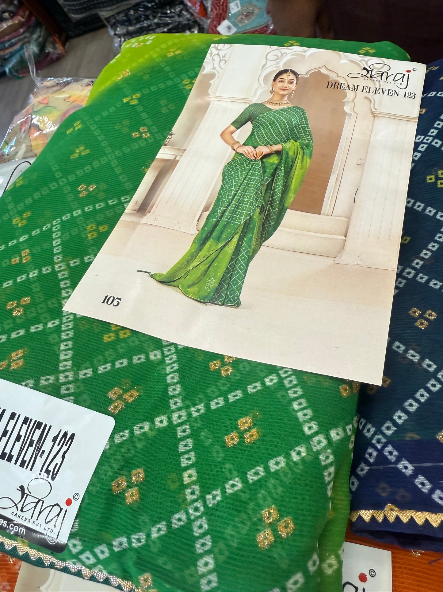 Beautiful designer bandhani saree