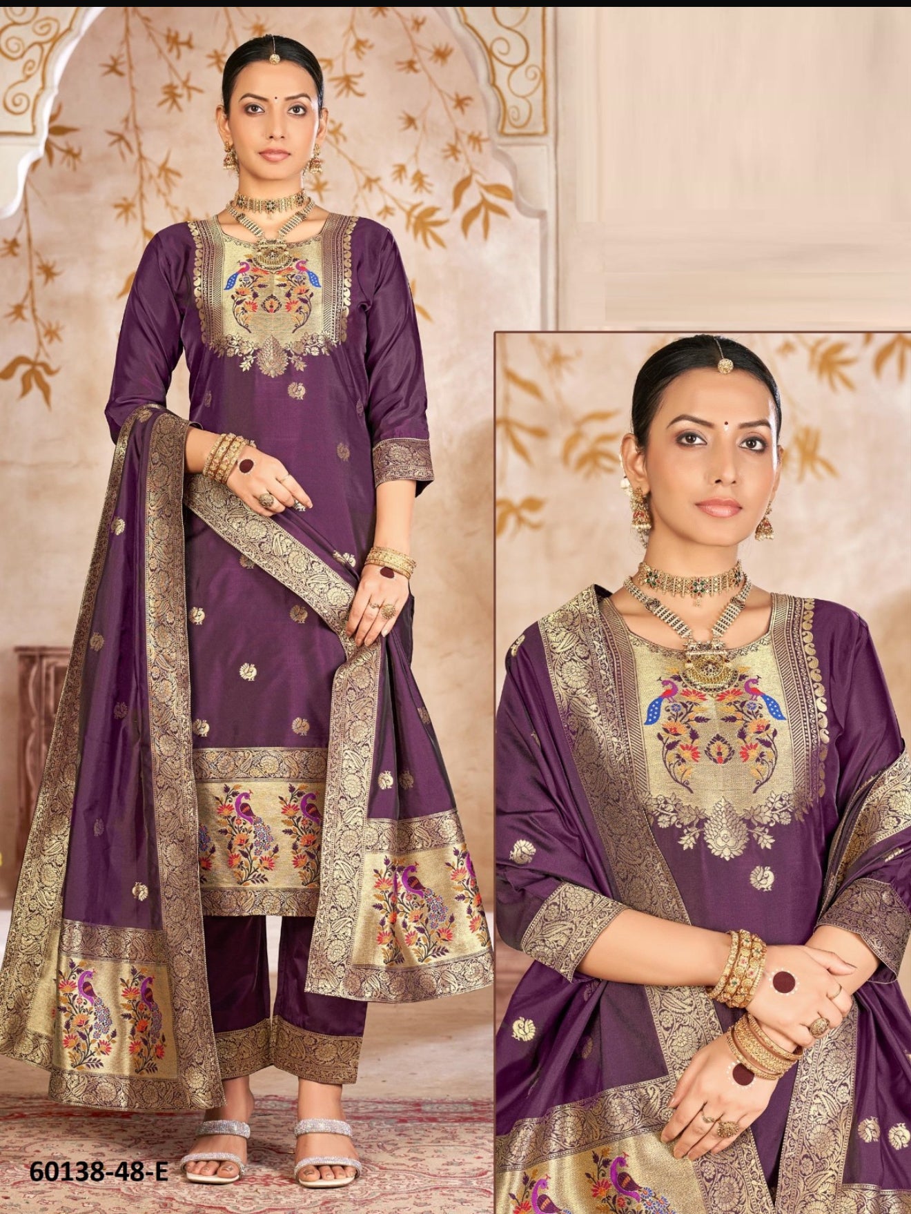 Beautiful designer straight style suit