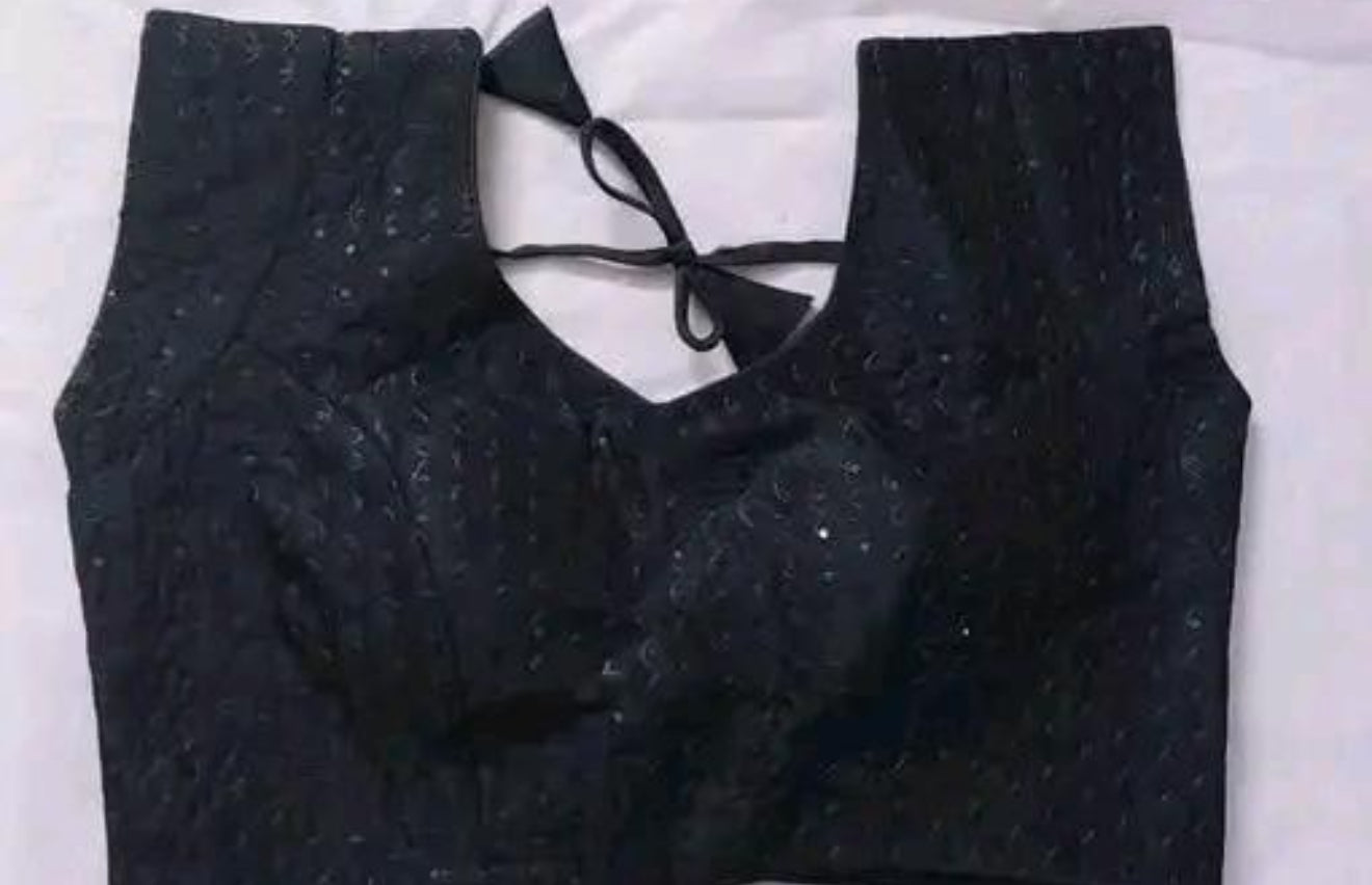 Beautiful designer embroidered ready made blouse