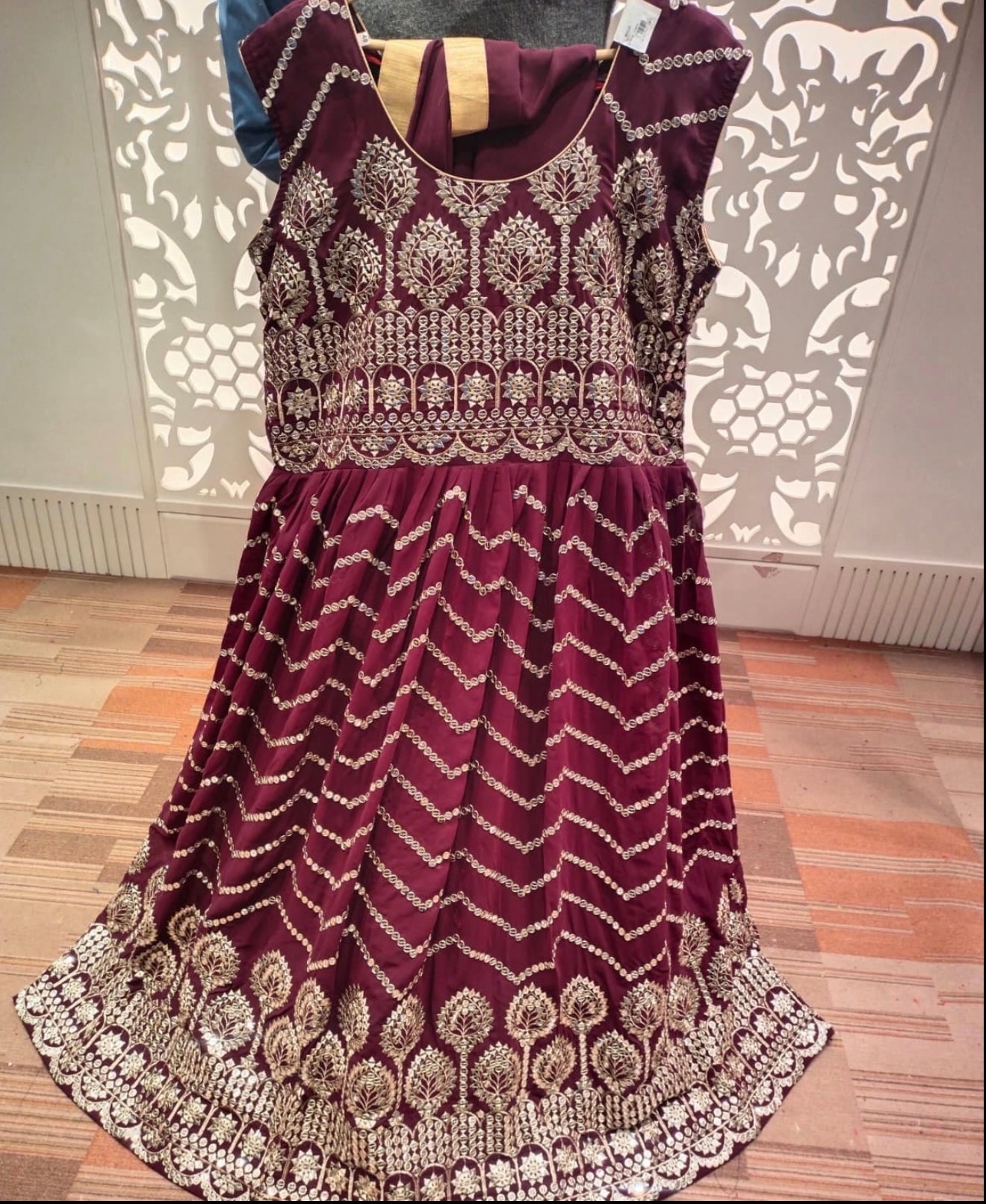 Beautiful designer gown style anarkali suit