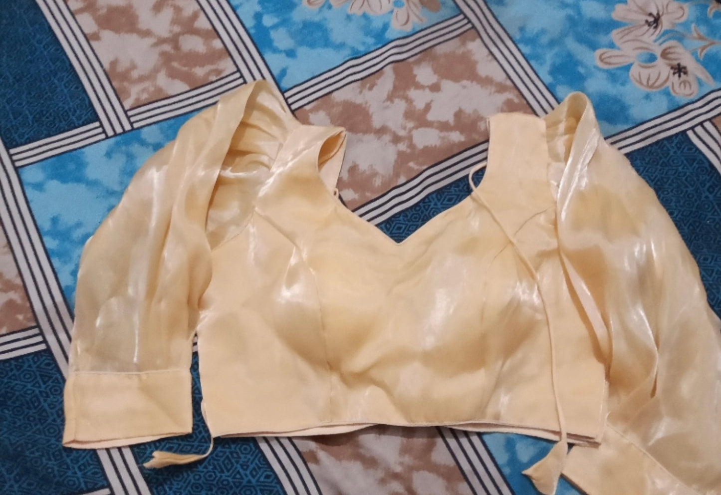 Beautiful designer Jimmy Choo organza readymade blouse