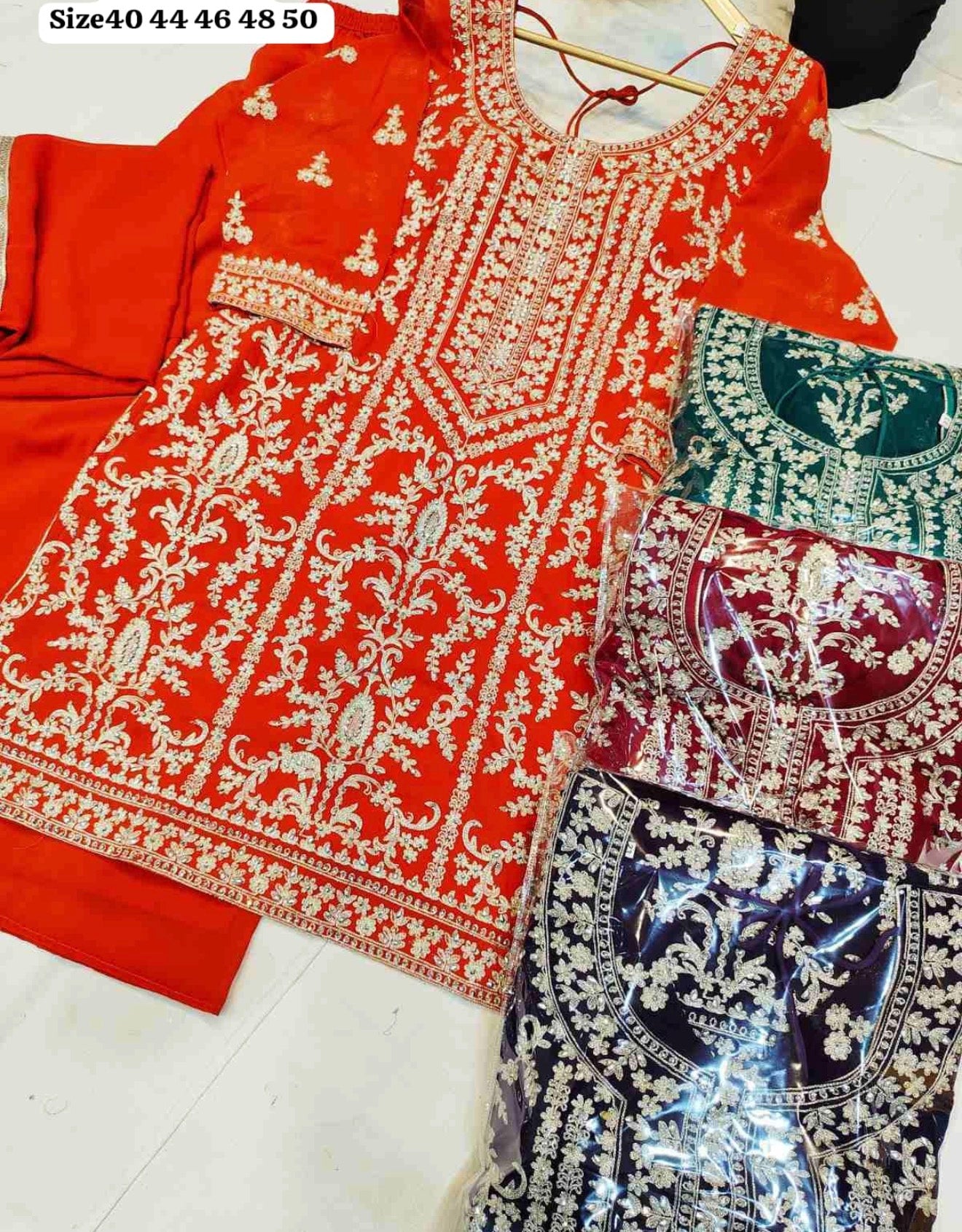 Beautiful designer plazo suit