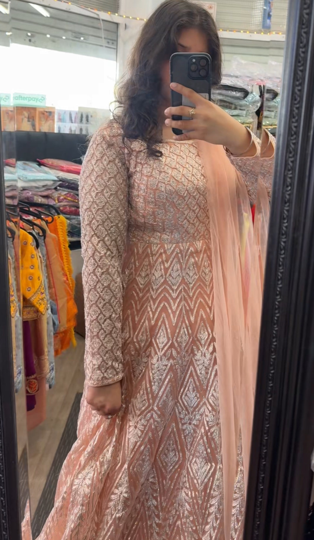 Beautiful designer gown style anarkali suit