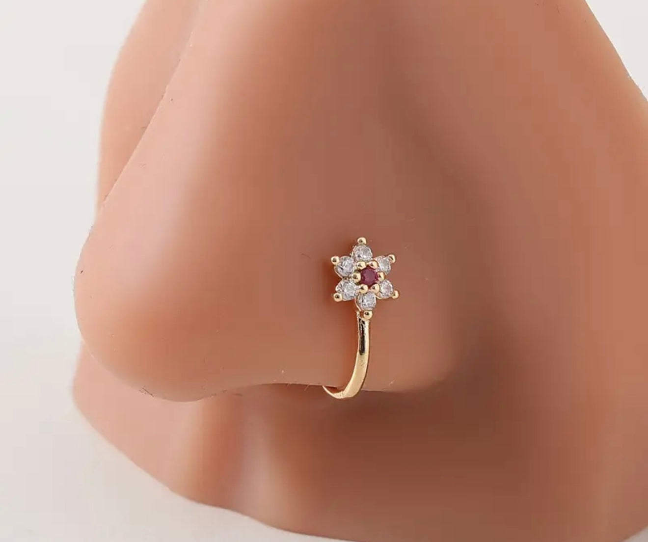 Beautiful designer stone nose ring