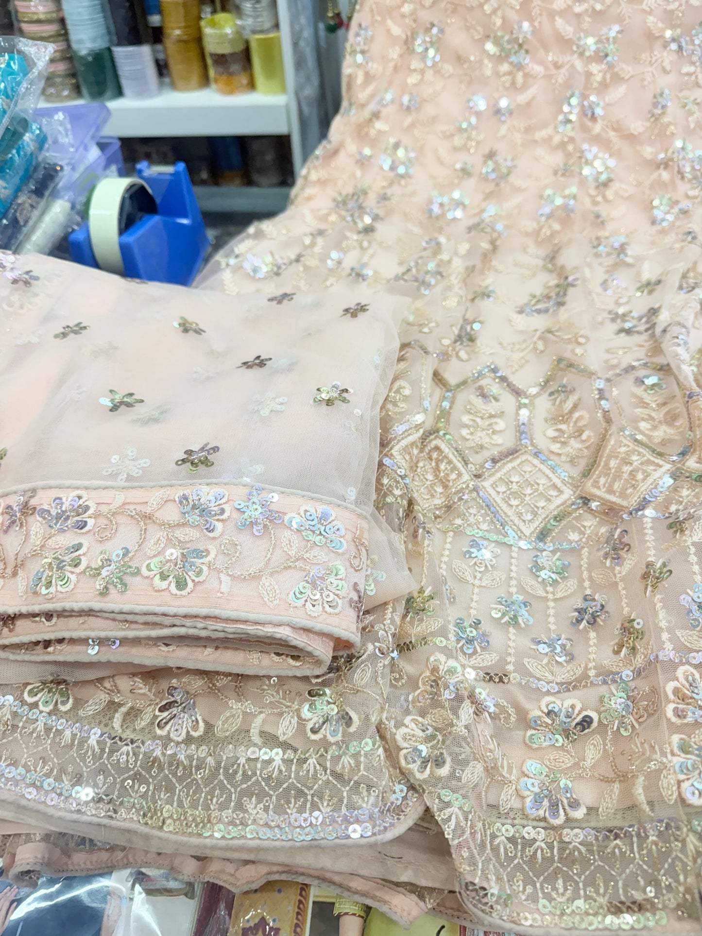 Beautiful designer semi stitch lengha choli