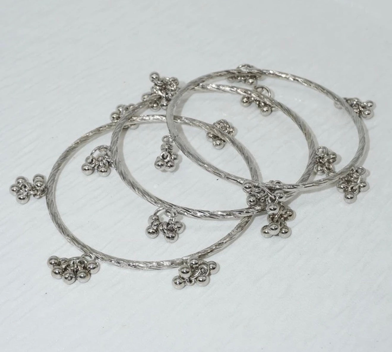 Beautiful designer oxidised Kashmiri bangles set