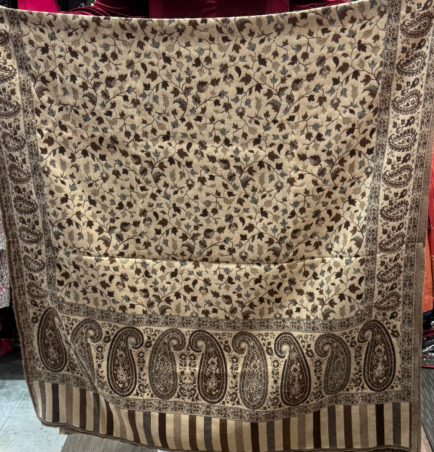 Beautiful designer woolen shawl