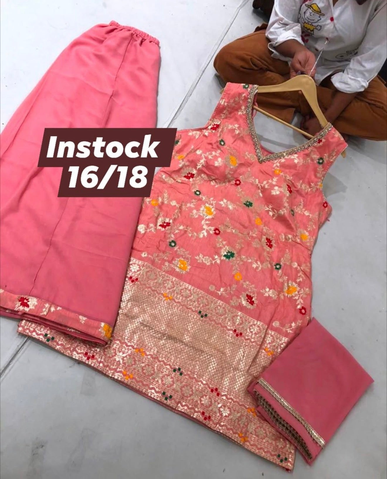 Beautiful designer plazo suit