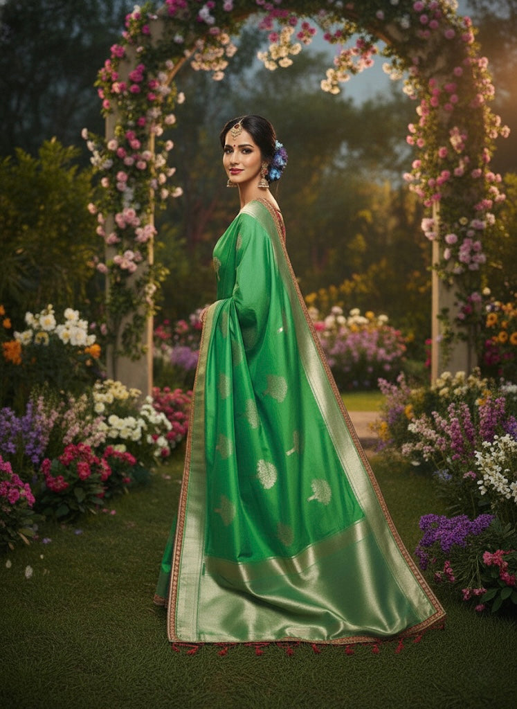 Beautiful designer pure silk saree