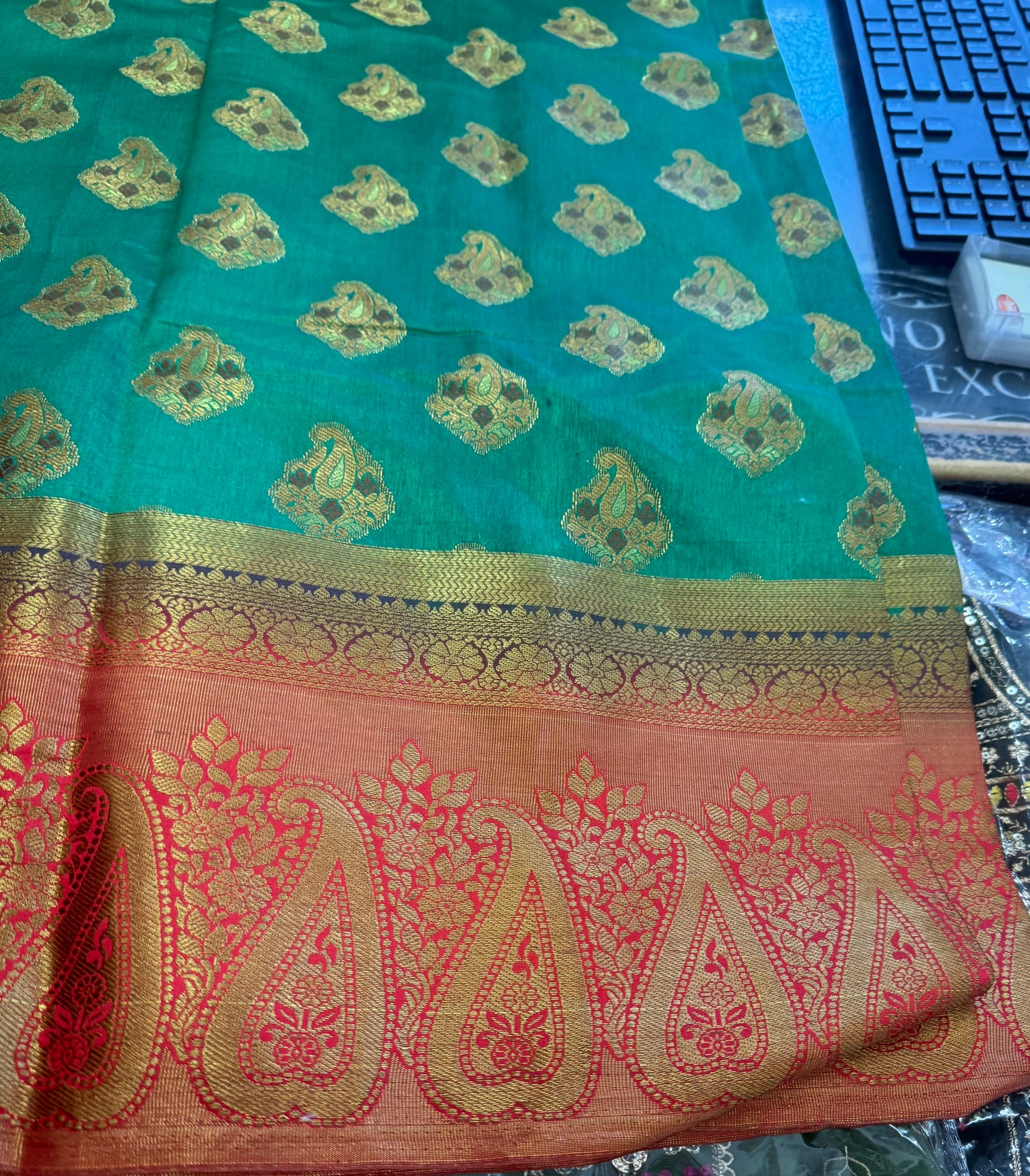 Beautiful designer silk saree
