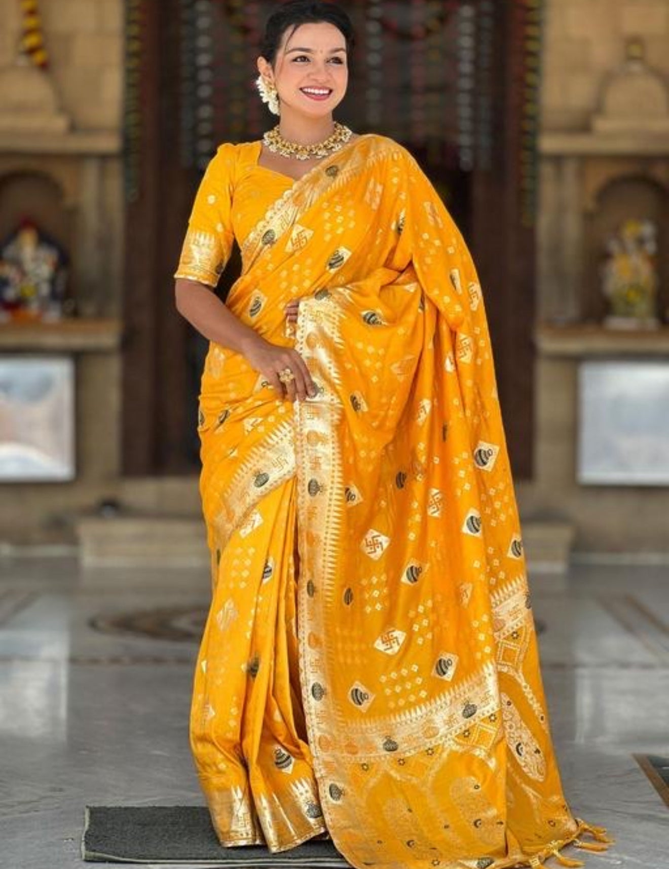 Beautiful designer silk saree