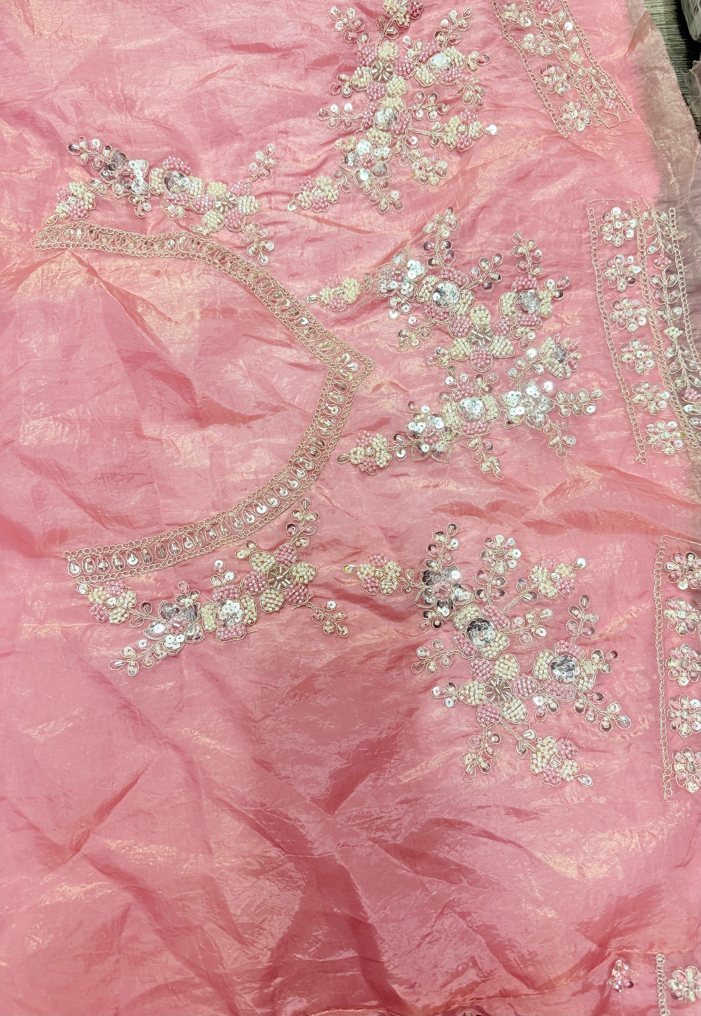 Beautiful designer semi stitched fully embroidery lengha