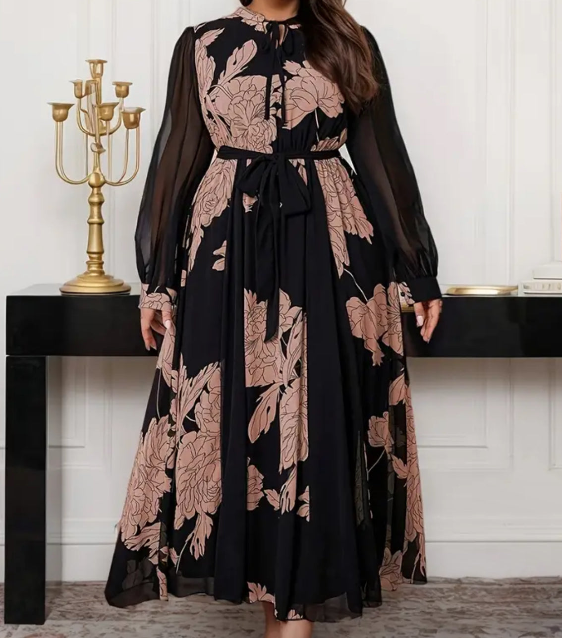 Beautiful designer long dress floral