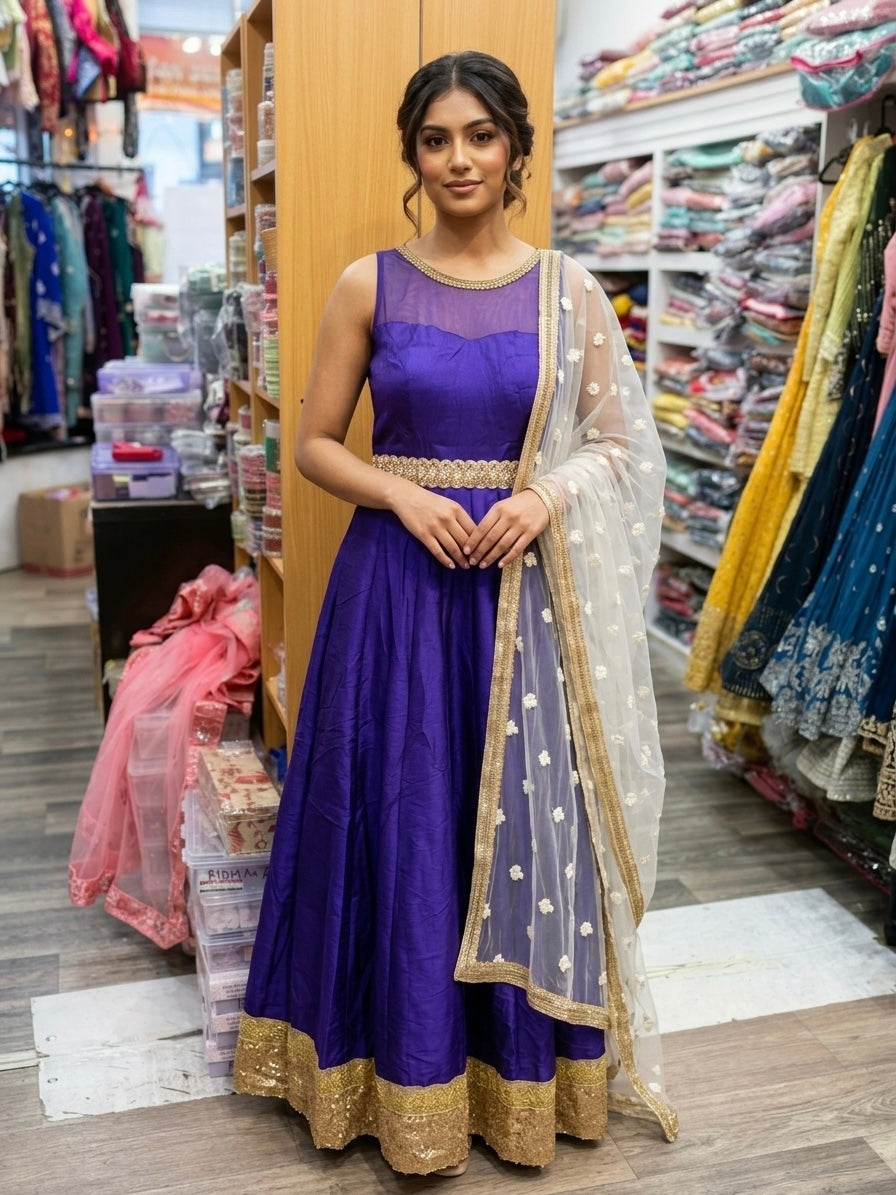 Beautiful designer anarkali style gown