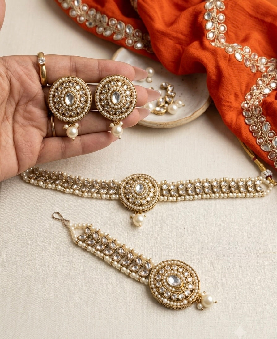 Beautiful designer necklace set