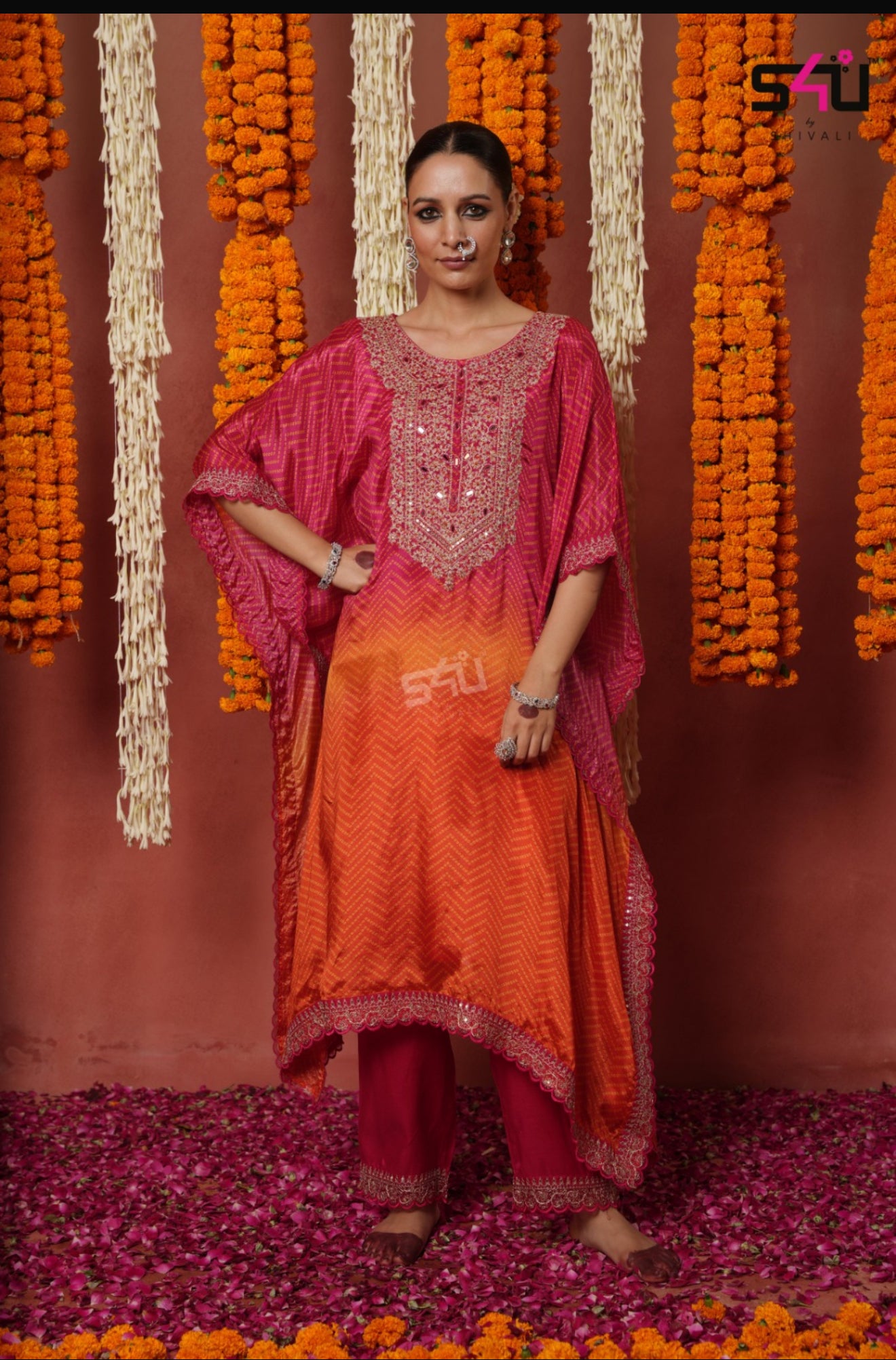 Beautiful designer kaftan with pants