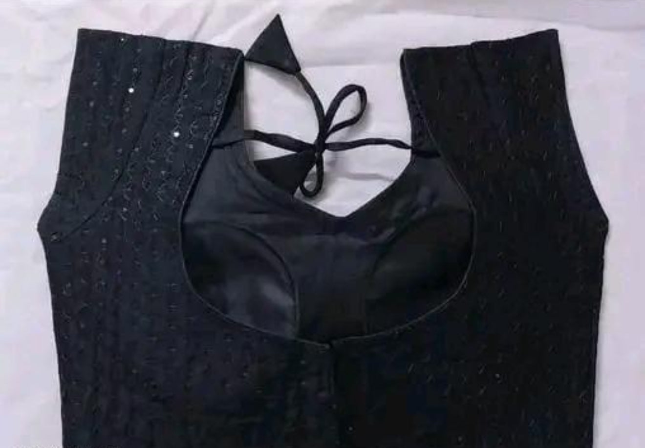 Beautiful designer embroidered ready made blouse