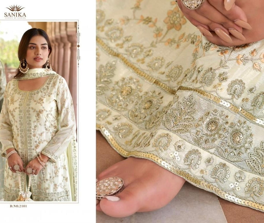 Beautiful designer plazo suit