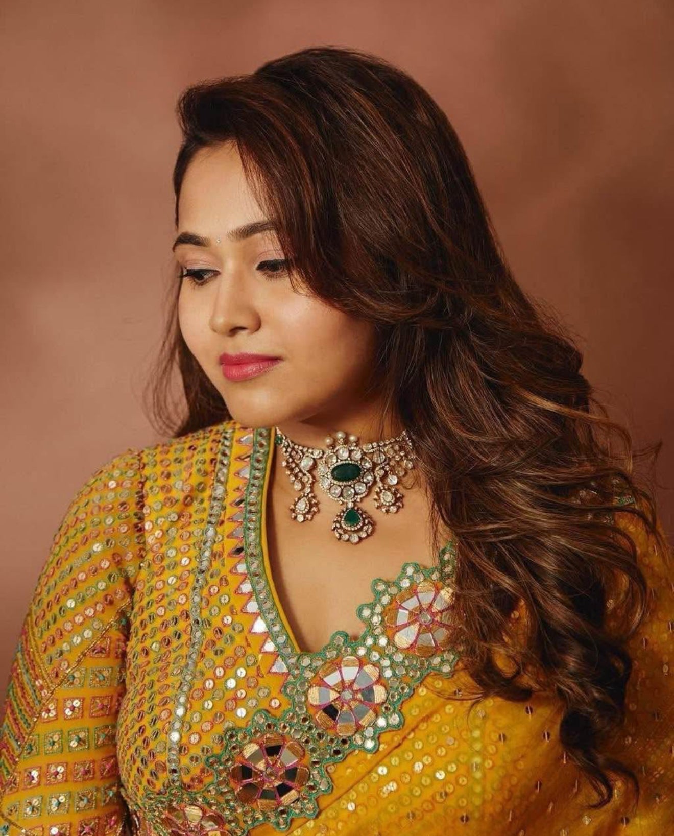 Beautiful designer saree with readymade blouse